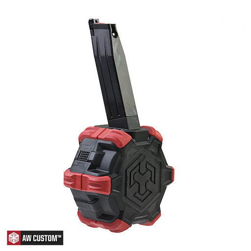 AW Custom HX HiCAPA RED 400BB GBB Gas Drum Magazine