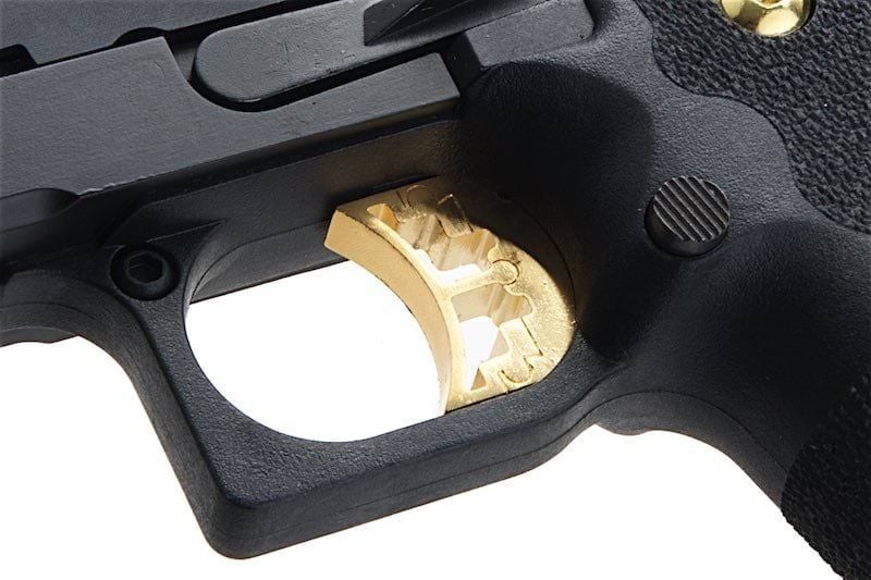 AW HX2711 4.3 Hi-Capa SLIDECUT COMPACT GBB Airsoft Tabanca ( Black/Gold )