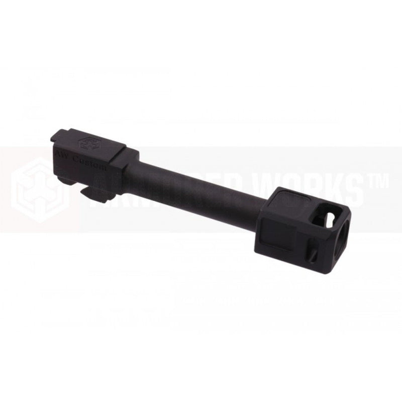 AW, WE Glock Kompensatör + Dış Namlu Kiti (COMPACT / MODEL 2 / SİYAH)