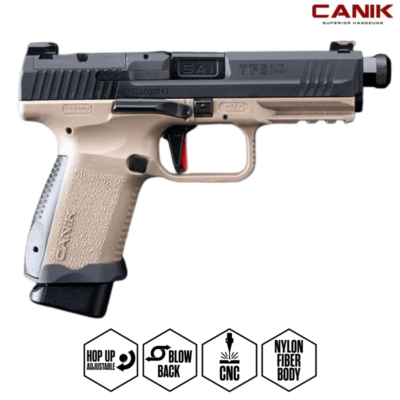 Canik TP9 Elite Combat Airsoft Replika - Duo Tone - Tan+Siyah