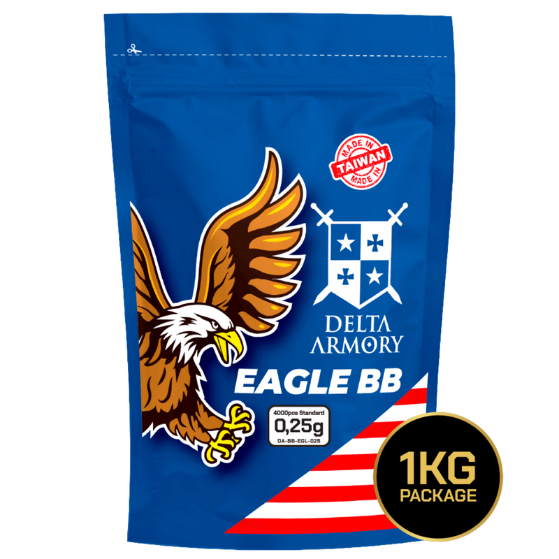 Delta Armory 0.25g AIRSOFT BB 4000Adet EAGLE Serisi (DA-BB-EGL-025)