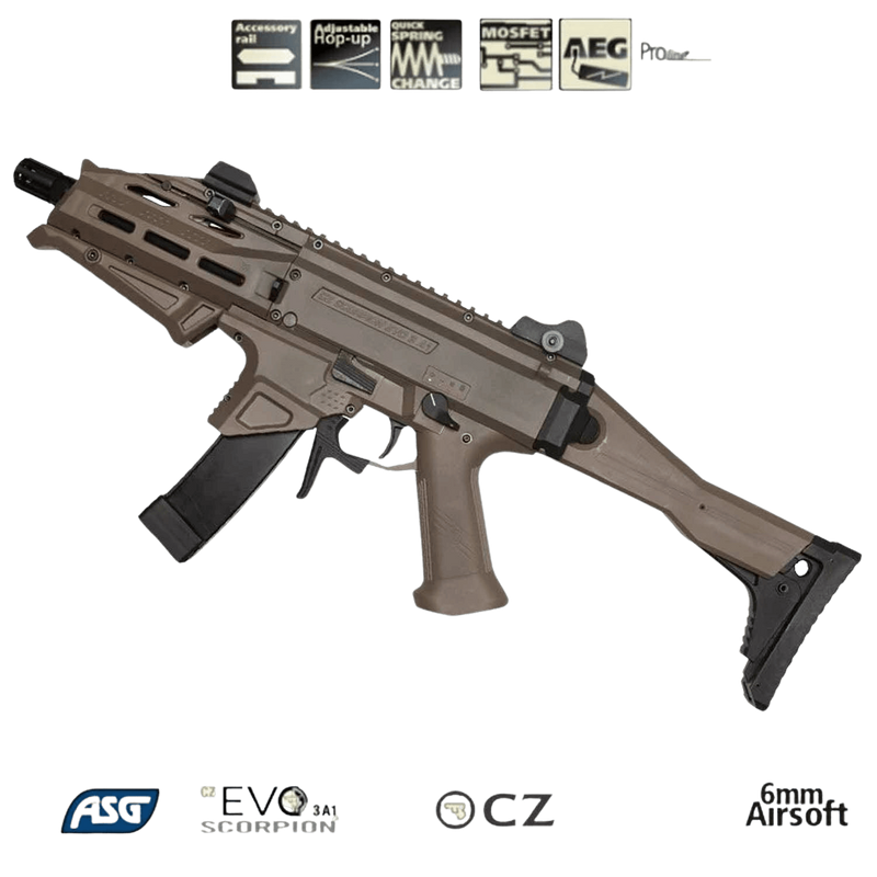 ASG CZ EVO ATEK ÖZEL SET AIRSOFT TÜFEK ÇÖL