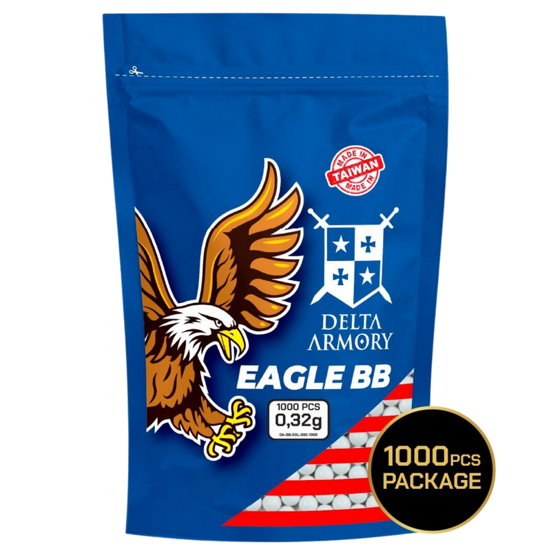 Delta Armory 0.32g AIRSOFT BB 1000Adet EAGLE Serisi (DA-BB-EGL-032-1000)