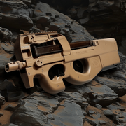CYBERGUN FN P90® TAN Full Size Metal Gearbox Airsoft AEG Tüfek