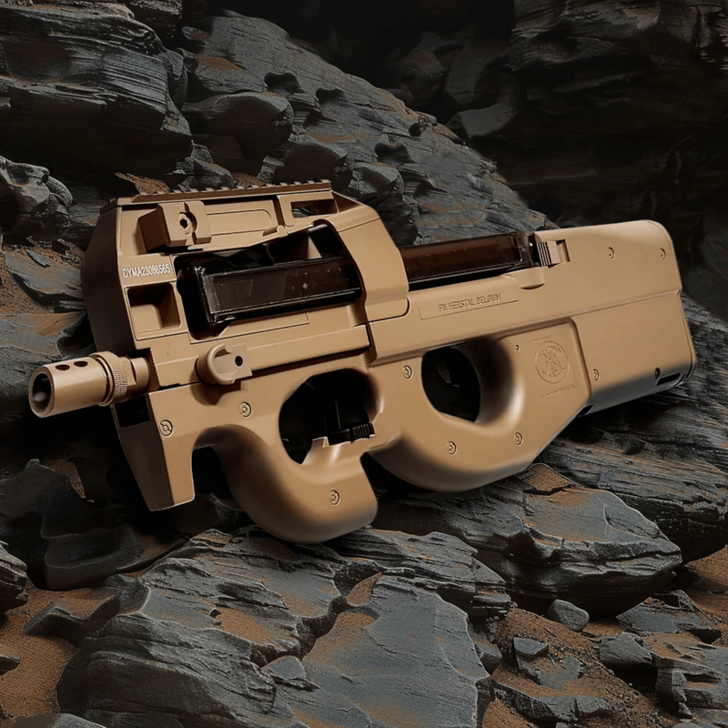 CYBERGUN FN P90® TAN Full Size Metal Gearbox Airsoft AEG Tüfek