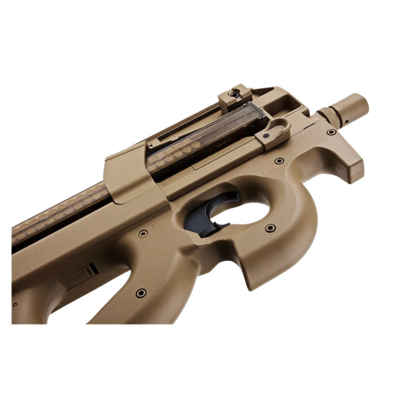 CYBERGUN FN P90® TAN Full Size Metal Gearbox Airsoft AEG Tüfek