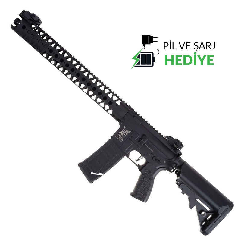 Delta Armory AR15 LA 16.2'' BRAVO LVOA Siyah AEG Airsoft Tüfek / Pil Şarj Setli