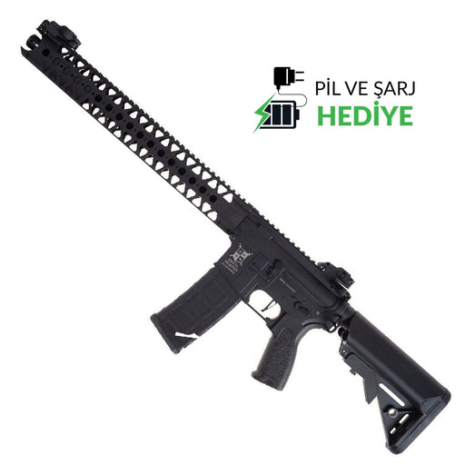 Delta Armory AR15 LA 16.2'' BRAVO LVOA Siyah AEG Airsoft Tüfek / Pil Şarj Setli