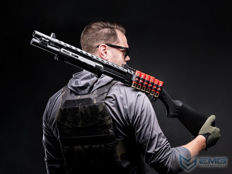 EMG Strike Industries M870 SHOTGUN M-LOK GasBlowback Airsoft Pompalı Tüfek GoldenEagle EMG-8889BK