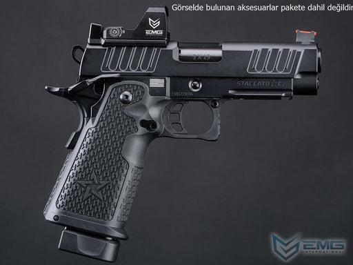 Army Helios Staccato Licensed C2 Compact 2011 GBB Pistol with RMR Cut Tabanca