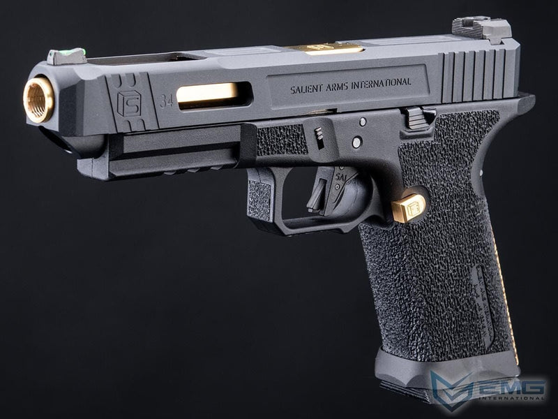 EMG Salient Arms International BLU GBB Airsoft Eğitim Tabancası (Siyah & Gold ) SA-TO0110