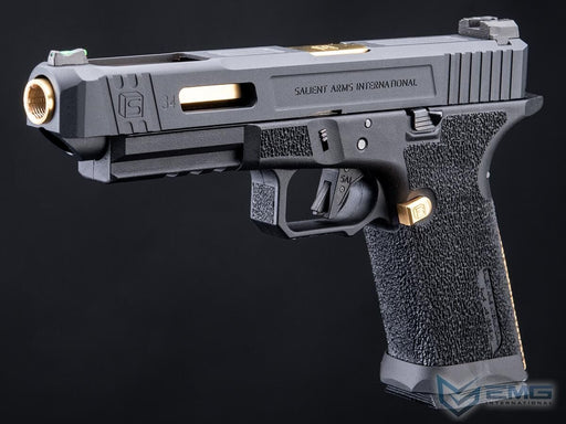 EMG Salient Arms International BLU GBB Airsoft Eğitim Tabancası (Siyah & Gold ) SA-TO0110