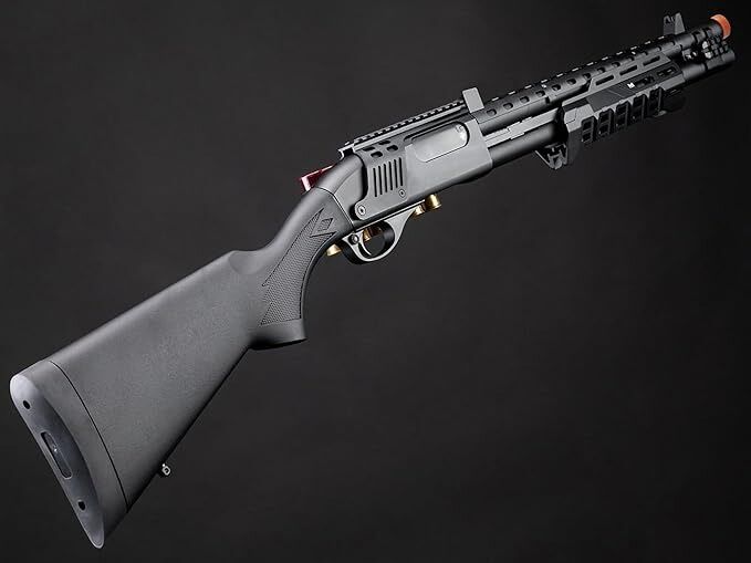 EMG Strike Industries M870 SHOTGUN M-LOK GasBlowback Airsoft Pompalı Tüfek GoldenEagle EMG-8889BK