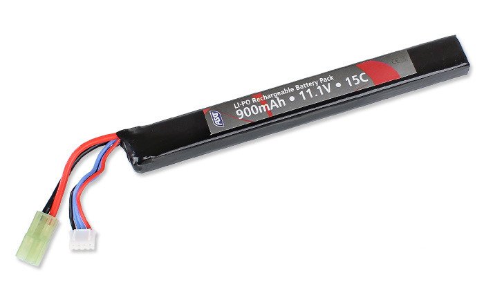 ASG LİPO PİL 11.1V 900mAh 10Wh 15C Single Stick (18569)