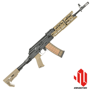 EMG Strike Industries AK-TRAX DESERT Airsoft Modern AK74 Eshooter ETU sistem
