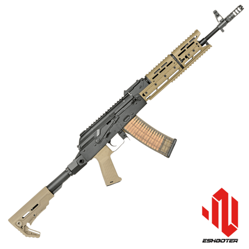 EMG Strike Industries AK-TRAX DESERT Airsoft Modern AK74 Eshooter ETU sistem