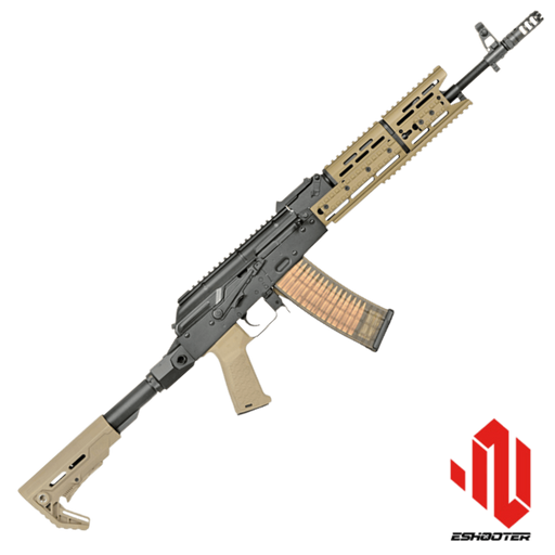 EMG Strike Industries AK-TRAX DESERT Airsoft Modern AK74 Eshooter ETU sistem